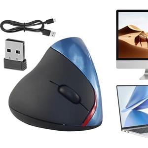 Generico Mouse Verticale Ergonomico: Sensore Ottico, Connessione USB, Tracciamento Stabile, Controllo Di Precisione, Movimento Ad Alta Precisione | Comodo Calcolo Della Posizione Della Mano, Affaticamento Del