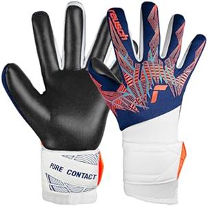 Reusch Pure Contact Silver Junior - Guanti da portiere per bambini, con dorso in neoprene e presa forte