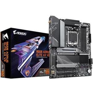 GIGABYTE Scheda madre B650 AORUS Elite AX V2 AMD AM5 ATX, supporta Ryzen serie 9000/8000/7000, DDR5, 12+2+2 Power Phase, PCIe 5.0 M.2, USB-C 3.2 Gen 2, WIFI6E, 2.5 GbE, EZ-Latch, Q-Flash, RGB Fusion