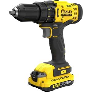 Stanley FatMax V20 Trapano Avvitatore 18V con 2 Batterie Litio 2Ah Con 100 Accessori SFMCD700D2A-QW