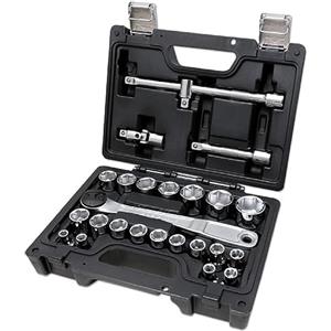 BETA BW 923E/C25 - Assortimento di 20 chiavi a bussola esagonali e 5 accessori, in cassetta di plastica