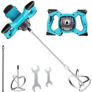 K2 STORE - Miscelatore Elettrico 2600W con 6 Velocità e Frusta, Agitatore Professionale per Cemento, Malta, Colla, Vernice e Intonaco, Avviamento Morbido