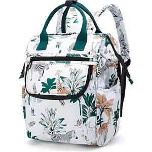 Chickwin Borsa Zaino Fasciatoio Neonato, Grande Capacità Zainetto Multifunzione di Viaggio Borsa per Pannolini, Maternità Baby Changing Bag Borsa Bebè per Mamma e Papà (verde,43x28x19cm)