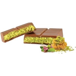 DEFACTO Elit The Taste of Dubai - Cioccolato 90 gr con crema al pistacchio e kadayif - Gusto lussuoso Dubai, Creazione orientale al cioccolato - 60% cioccolato al latte intero confezione da 4 pezzi