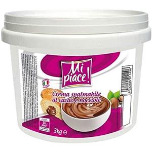 Generico Crema Spalmabile, Crema al Cacao e Nocciole o Crema di Pistacchio, Barattolo da 3 kg (Crema di Cacao e Nocciola)