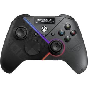 ASUS ROG Raikiri Pro OLED Display, connettività tri-Mode, pulsanti e trigger rimappabili, 4 pulsanti posteriori, trigger Step&Linear, sensibilità joystick regolabile, jack da 3,5 mm con ESS DAC, per