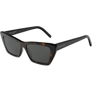 Yves Saint Laurent SAINT LAURENT SL 276 MICA-002 53 Donna ACETAT Sunglasses, Havana Grey