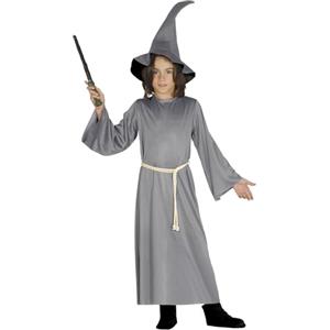 FIESTAS GUIRCA Costume da Mago Grigio Bambini L-(10/12 Anni)