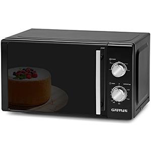 G3 Ferrari G10109 AllBlack Forno Microonde Con Cottura Combinata, 20 Litri, 3 modalità di cottura, Funzione Grill, Luce interna, Timer, Vetro a specchio, Accessori inclusi, Nero