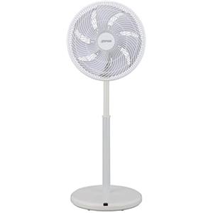 Zephir, Ventilatore Circolare a Piantana 35cm, Motore DC Ultra Silenzioso, 3 Modalità di Ventilazione,10 Velocità, Altezza 850-1080 mm, Telecomando, Timer, Potenza 30W, Cavo 4m