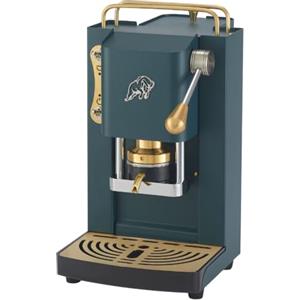 FABER COFFEE MACHINES | 3.0 PRO ESSENTIAL | Macchina Caffè ESE 44mm Compatta con, Tanica in Vetro, Portacialda Estraibile e Pressacialda Ottone Regolabile (British Green, OTTONE)
