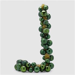 EDG - Enzo De Gasperi Festone Natalizio con Palline di Natale L170 cm 4 Varianti (1pz) Verde