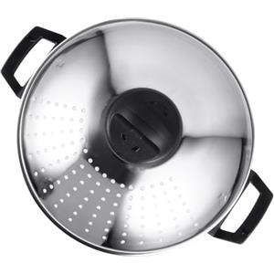 Inoomp Pentola Per Noodles in Acciaio Inossidabile Con Coperchio Scolapasta Leggera Per Pasta E Tagliatelle Adatta Induzione Casa E Cucina