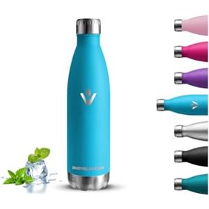 Grsta Borraccia Termica, Borraccia 500 ml, Senza BPA, Borraccie Acciaio Inox, Senza Perdite, Borracce 0,5 litri, Acciaio Inossidabile 18/8, Bottiglie Metallo per Scuole, Campeggio, Uffici, Caffè, Viaggio