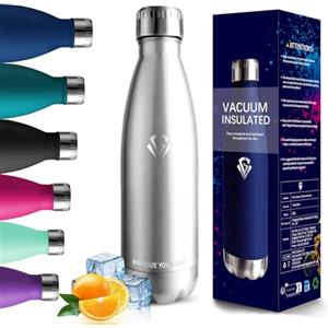 HoneyHolly Borraccia Termica, 18/8 Acciaio Inox Bottiglia Termica - 750ML - Senza BPA Borraccia Palestra, Isolato Sottovuoto, Borracce Termiche, Antigoccia, Bottiglia Acqua Termos per Scuola, Ufficio, Campeggio