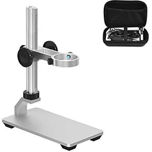 Ninyoon Supporto Universale per Microscopio, Supporto Stabile in Lega di Alluminio Professionale per Fotocamera per Microscopio WiFi Wireless Digitale USB Diametro Massimo 3,5 cm