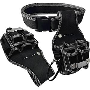 Lahdrhab Borsa portautensili in tela Pezzi di ricambio Carpenteria Piccolo Nero Oxford Panno Elettricista Borsa Hardware Tool Belt