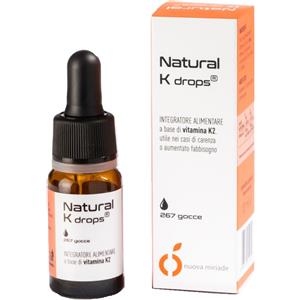 De Benedictis Natural K Drops - Integratore con Vitamina K2 per coagulazione e salute delle ossa, 15 ml