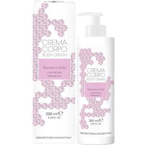 Erboristeria Magentina Crema Corpo Peonia e Viola Idratante con Acido Ialuronico 250 ml