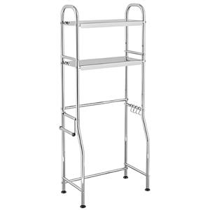 Valdoza Scaffale Per Incolonnamento Lavatrice E Asciugatrice, Unità Di Stoccaggio Della Lavatrice, Supporto Asciugatrice Sopra Lavatrice, Facile Da Montare, Adatto Per Bagno Cucina Balcone Lavanderia(H133cm/5
