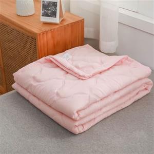 DOTBUY-SHOP Copriletto Trapuntato Matrimoniale Singolo, Trapuntino Coperta Estivo Primaverile Autunno Trapunta Coperta Leggera per Camera da Letto (Rosa Pallido,150x200cm)