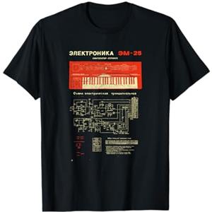 Vintage Synthesizer Fashion Synthesizer Analog Russian Vintage Synth Techno Acid Decay Maglietta