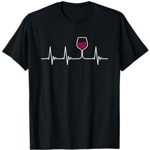 Wine Connoisseur Gli amanti del vino battito cardiaco - vino vino amore Maglietta
