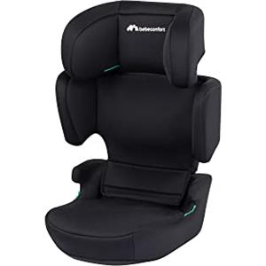 Bebeconfort RoadSafe i-Size, Seggiolino Auto 15-36 kg per Bambini, 3,5-12 anni (100-150 cm), Seggiolino Auto Pieghevole e Portatile da Viaggio (3 kg), 14 Posizioni Poggiatesta, Full Black