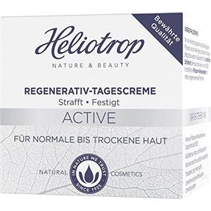Heliotrop Idratante per pelle normale a secca, cura della pelle del viso con estratto di alghe, vitamina C e olio di ricino, crema giorno attiva rigenerativa, 1 x 50 ml