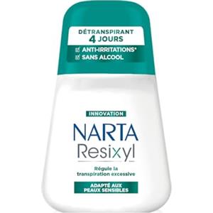 NARTA - Resixyl - Deodorante a sfera da donna - Distraspirante 4 giorni - Regola la Sudorazione Eccessiva - Anti-Irritazioni* - Complesso minerale [Resyx]TM - 0% alcool** - Adatto per pelli sensibili