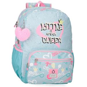 Enso Little Urban Queen Zaino Scuola Blu 32x42x14 cm Poliestere, blu, 32x42x14 cms, Zaino scuola