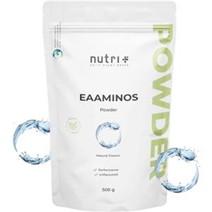 Nutri + EAA polvere neutro 500 g - Dose elevata - EAA istantanei naturale senza dolcificanti, additivi e aromi artificiali - Aminoacidi essenziali - Aminoacidi essenziali vegani