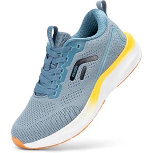 FitVille Scarpe Running Uomo Pianta Larga Comodo Sneakers Ginnastica Traspirante Leggere Scarpe da Corsa su Strada Blu 41 EU Larga
