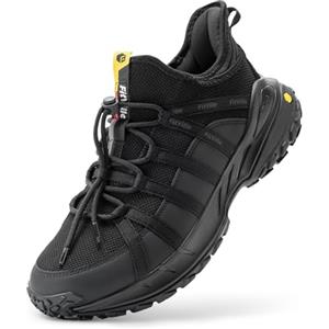 FitVille Scarpe da Escursionismo Uomo Extra Large Sneaker Trekking Uomo Traspiranti Scarpe da Camminata Antiscivolo per Outdoor Multisport Marrone 43 EU X-Larga