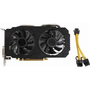 DAUERHAFT Scheda grafica 580, 8GB GDDR5 256bit Supporto 8K 2 ventole di raffreddamento 16 PCI Express 3.0 Gaming Graph, per CAD 3D, CAM, editing video e immagini, gioco