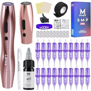 MAST TATTOO Mast P20 - Penna per tatuaggi senza fili rotante, 2,5 mm, per eyebrow eyeliner labbro (kit nuovo)