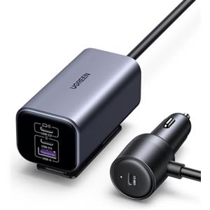 UGREEN Caricatore Auto150W Ricarica Rapida, Caricabatterie Accendisigari USB C 140W GaN PD3.1 QC 4.0 PPS con 4 Puertos, Compatible con MacBook, iPhone 17 Pro Max Air/16, Samsung Galaxy S25/24