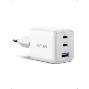 UGREEN Zapix Caricatore USB C 30W Alimentatore iPhone a 3 porte (2C+1A) GaN II Caricabatteria Carica Rapida PD Compatibile con iphone 17 Pro Max Air 16 15 Galaxy S25 S24 Google Pixel 10 9 8 (Bianco)
