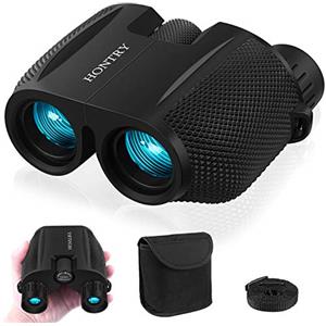 Hontry Binocolo per Adulti e Bambini, Compatto Binocolo 10x25 per Birdwatching, Teatro e Concerti, Caccia e Giochi Sportivi