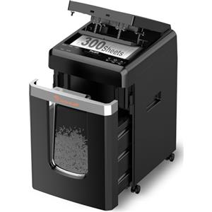 Bonsaii C291-A Distruggidocumenti P-4 Micro-Cut, con alimentatore automatico di documenti da 300 fogli, funzionamento continuo, 60 minuti, contenitore per rifiuti da 31 litri