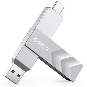 ORICO Pen Drive 64 GB USB 3.2 Gen 1, Chiavetta USB Type C Mini con Portachiavi, Velocità di lettura 150 MB/s, Flash Drive OTG per Android, iPhone 15/16/17, MacBook, iPad, Plug & Play