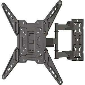 XINLEI Supporto da parete per TV orientabile, inclinabile, per TV da 26-55 pollici, piatto e curvo LED/LCD/OLED fino a 31,5 kg, max. VESA 600 x 400 mm, compatibilità universale