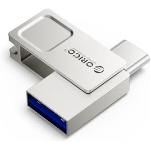 ORICO Pen Drive 32 GB, Chiavetta USB Type C Mini, Penna USB Doppio Connettore USB-A USB-C, Velocità di lettura 100 MB/s, Pennetta USB C per Smartphone Android, iPhone 15/16/17, MacBook, Plug & Play