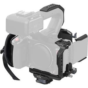 SmallRig Kit gabbia di portatile per Canon C50 con prolunga XLR, piastra batteria V-Mount, gabbia per fotocamera con piastra a sgancio rapido integrata per Arca e cinghia da polso - 5658