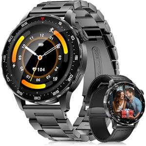 LIGE Smartwatch Uomo Effettua/Risposta Chiamate, Nuovo 1,43'' HD Orologio Smartwatch con750 mAh, 120+ Modalità Sportive Fitness Tracker con Contapassi/Sonno, IP68 Smart Watch per Android iOS