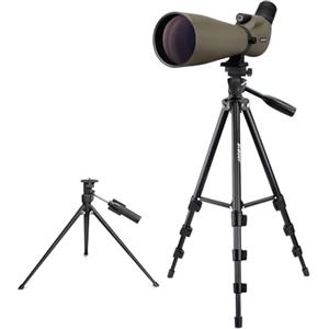 Svbony SV401 Cannocchiali con Doppio Treppiede, HD 20-60X80 Impermeabile Prisma di Porro Oculare Angolato Cannocchiale Monoculare per Tiro Al Bersaglio, Birdwatching