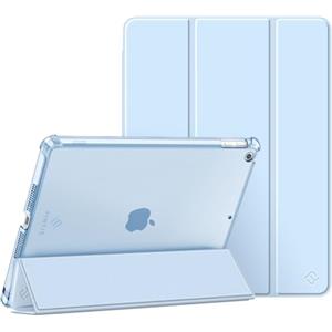 FINTIE Custodia per iPad 10.2 Pollici 9a / 8a / 7a Generazione (2021 2020 2019) con Built-in Pencil Holder - Sottile Leggero Semi-Trasparente Cover Case con Auto Sveglia/Sonno, Cielo Blu