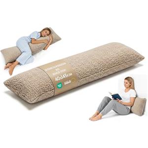 Totsy Baby Cuscino gravidanza e allattamento Bouclé 145cm - supporto lungo per letto Perfetto per il relax e il sonno Aiuta il riposo e la postura Ideale per maternità certificato Oeko-Tex