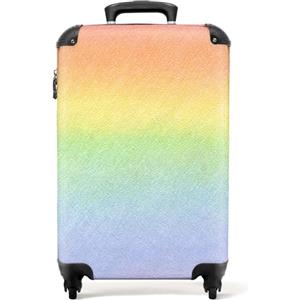 NoBoringSuitcases.com Valigia Bambini, Trolley Bambini, Valigia Per Bambini, Trolley Per Bambini da Viaggio, Valigie Per Bambini Trolley, Trolley Bagaglio a Mano 55x40x20 cm (Arcobaleno - Multicolore)
