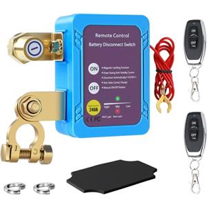 BOSYTRO Stacca Batteria per Auto, Stacca Batteria 12v 240A con Telecomando, Intelligente Staccabatteria for Auto, RV, ATV, Camion, Barca
